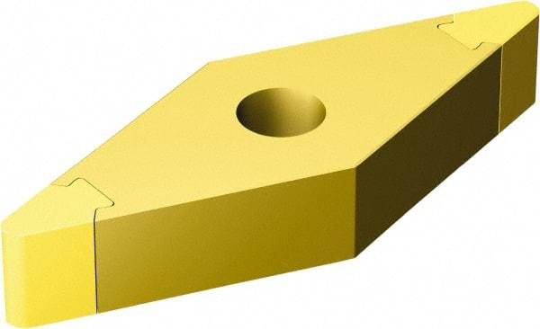 Sandvik Coromant - VNGA331 Grade 7015 Carbide Turning Insert - TiN Finish, 35° Diamond, 3/8" Inscr Circle, 3/16" Thick, 1/64" Corner Radius - Apex Tool & Supply