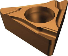 Sandvik Coromant - TCGT221 K Grade 1125 Carbide Turning Insert - TiAlN/AlCr2O3 Finish, 60° Triangle, 1/4" Inscr Circle, 1/8" Thick, 1/64" Corner Radius - Apex Tool & Supply