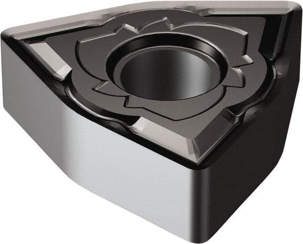 Sandvik Coromant - WNMG432 SM Grade 1105 Carbide Turning Insert - TiAlN Finish, 80° Trigon, 1/2" Inscr Circle, 3/16" Thick, 1/32" Corner Radius - Apex Tool & Supply