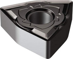 Sandvik Coromant - WNMG432 SM Grade 1105 Carbide Turning Insert - TiAlN Finish, 80° Trigon, 1/2" Inscr Circle, 3/16" Thick, 1/32" Corner Radius - Apex Tool & Supply