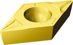 Sandvik Coromant - DCMT21.51 KF Grade 3005 Carbide Turning Insert - TiCN/Al2O3/TiN Finish, 55° Diamond, 1/4" Inscr Circle, 3/32" Thick, 1/64" Corner Radius - Apex Tool & Supply