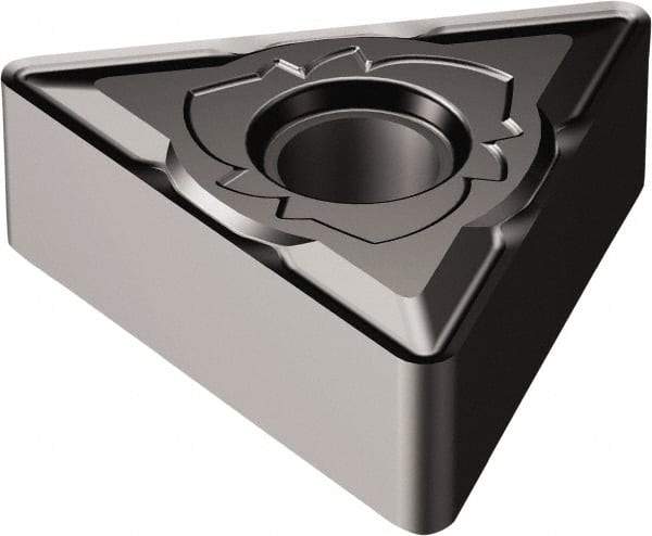 Sandvik Coromant - TNMG331 SM Grade 1105 Carbide Turning Insert - TiAlN2 Finish, 60° Triangle, 3/8" Inscr Circle, 3/16" Thick, 1/64" Corner Radius - Apex Tool & Supply