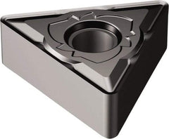 Sandvik Coromant - TNMG331 SM Grade 1105 Carbide Turning Insert - TiAlN2 Finish, 60° Triangle, 3/8" Inscr Circle, 3/16" Thick, 1/64" Corner Radius - Apex Tool & Supply