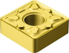 Sandvik Coromant - SNMG432 MM Grade 2015 Carbide Turning Insert - TiCN/Al2O3/TiN Finish, 90° Square, 1/2" Inscr Circle, 3/16" Thick, 1/32" Corner Radius - Apex Tool & Supply