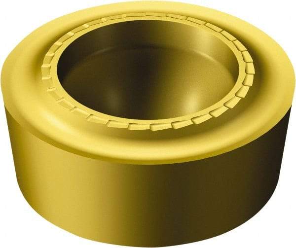 Sandvik Coromant - RCMT43 SM Grade S05F Carbide Turning Insert - TiCN/AI2O3/TiN Finish, Round, 1/2" Inscr Circle, 3/16" Thick - Apex Tool & Supply
