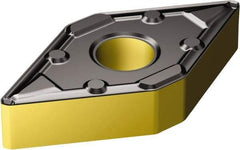 Sandvik Coromant - DNMX442 WF Grade 3225 Carbide Turning Insert - TiCN/AI2O3/TiN Finish, 55° Diamond, 1/2" Inscr Circle, 1/4" Thick, 1/32" Corner Radius - Apex Tool & Supply