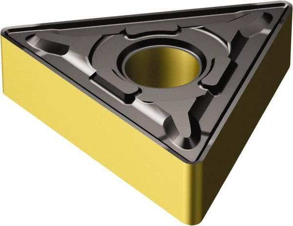 Sandvik Coromant - TNMG654 PR Grade 4325 Carbide Turning Insert - TiCN/Al2O3/TiN Finish, 60° Triangle, 3/4" Inscr Circle, 5/16" Thick, 1/16" Corner Radius - Apex Tool & Supply