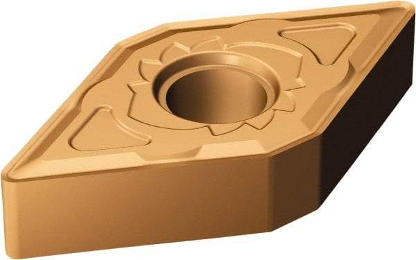 Sandvik Coromant - DNMG431 SM Grade 1115 Carbide Turning Insert - TiAlN/AlCr2O3 Finish, 55° Diamond, 1/2" Inscr Circle, 3/16" Thick, 1/64" Corner Radius - Apex Tool & Supply
