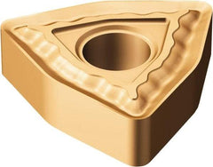 Sandvik Coromant - WNMG433 QM Grade 1115 Carbide Turning Insert - TiAlN/AlCr2O3 Finish, 80° Trigon, 1/2" Inscr Circle, 3/16" Thick, 3/64" Corner Radius - Apex Tool & Supply