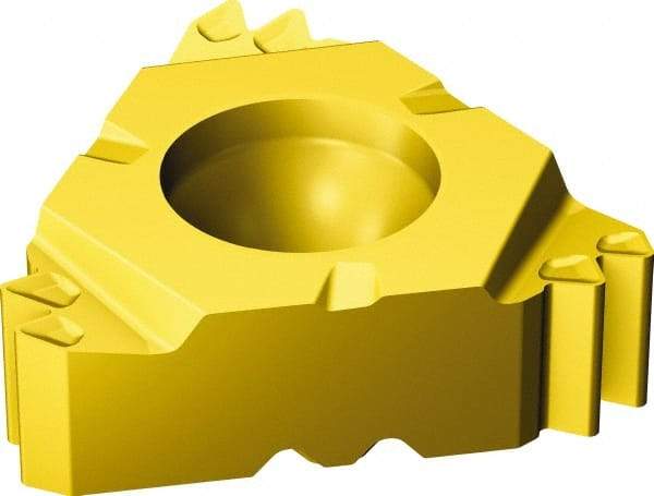 Sandvik Coromant - 266 Internal Right Hand Metric 60° Laydown Threading Insert - Grade 1020, TiN Coated Carbide, 12.7mm Inscribed Circle - Apex Tool & Supply
