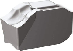 Sandvik Coromant - QDF CM H13A Grade, 0.0984" Cutting Width, Carbide Cutoff Insert - 0.0079" Cnr Rad - Apex Tool & Supply
