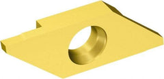 Sandvik Coromant - MACL3 MAC 1025 Grade, 0.0984" Cutting Width, Carbide Cutoff Insert - 0° Left Hand Lead Angle, 0.002" Cnr Rad, TiAlN/TiN Coated - Apex Tool & Supply