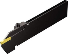 Sandvik Coromant - 4" Blade Height, 0.5138" Blade Width, 11.811" OAL, Right Hand Cut, Single End Indexable Cut-Off Blade - 120mm Max Depth of Cut, R/LF123..B1 (S) Blade, CoroCut 1-2 Series - Apex Tool & Supply