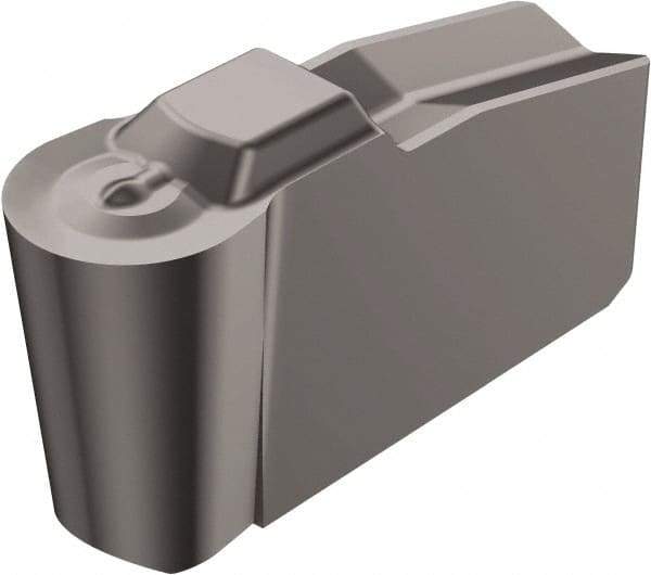 Sandvik Coromant - 40N151.2-A.. 4P 4.75mm Cutting Width Carbide Grooving Insert - 2.11mm Max Depth of Cut, Neutral, 2.37mm Corner Radius, Uncoated - Apex Tool & Supply