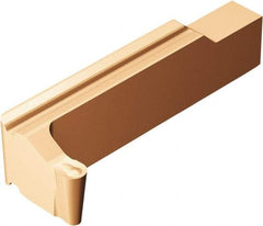 Sandvik Coromant - 0200LG123 Grade 1115, 2mm Cutting Width Carbide Grooving Insert - 6.5mm Max Depth of Cut, Left Hand, 1mm Corner Radius, TiAlN/AlCr2O3 Finish - Apex Tool & Supply