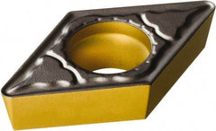 Sandvik Coromant - DPMT32.51 PM Grade 4325 Carbide Turning Insert - TiCN/AI2O3/TiN Finish, 55° Diamond, 3/8" Inscr Circle, 5/32" Thick, 1/64" Corner Radius - Apex Tool & Supply