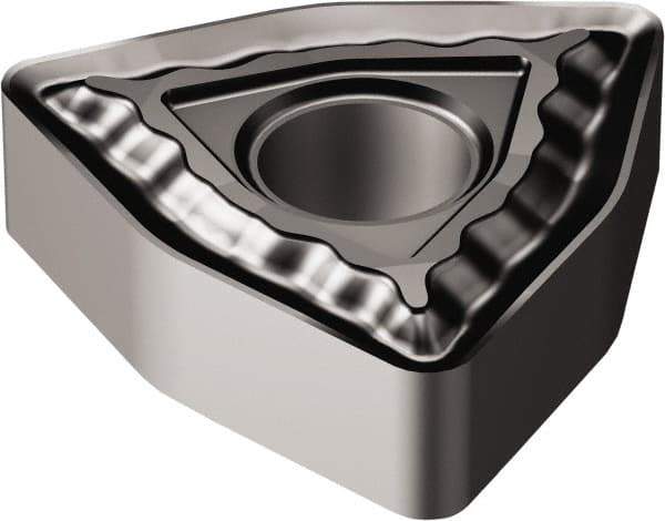 Sandvik Coromant - WNMG431 QM Grade 1105 Carbide Turning Insert - TiAlN Finish, 80° Trigon, 1/2" Inscr Circle, 3/16" Thick, 1/64" Corner Radius - Apex Tool & Supply