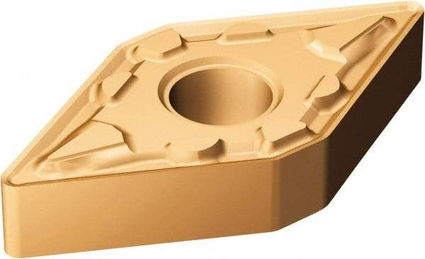 Sandvik Coromant - DNMG432 MM Grade 1125 Carbide Turning Insert - TiAlN/AlCr2O3 Finish, 55° Diamond, 1/2" Inscr Circle, 3/16" Thick, 1/32" Corner Radius - Apex Tool & Supply