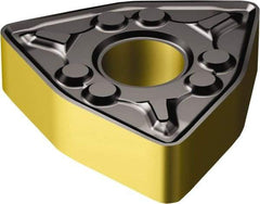 Sandvik Coromant - WNMG332 WMX Grade 4325 Carbide Turning Insert - TiCN/AI2O3/TiN Finish, 80° Trigon, 3/8" Inscr Circle, 3/16" Thick, 1/32" Corner Radius - Apex Tool & Supply