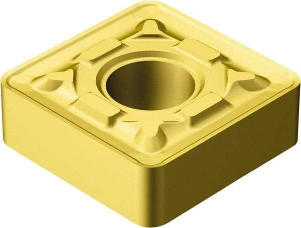 Sandvik Coromant - SNMG433 MR Grade 2035 Carbide Turning Insert - TiAlN/TiN Finish, 90° Square, 1/2" Inscr Circle, 3/16" Thick, 3/64" Corner Radius - Apex Tool & Supply
