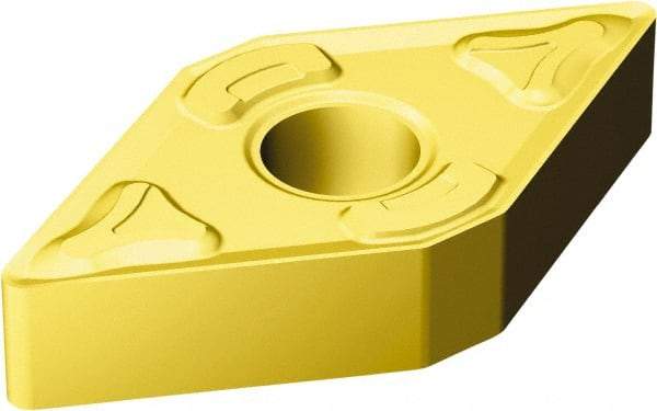 Sandvik Coromant - DNMG432 XM Grade GC30 Carbide Turning Insert - TiCN/AI2O3/TiN Finish, 55° Diamond, 1/2" Inscr Circle, 3/16" Thick, 1/32" Corner Radius - Apex Tool & Supply