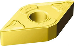 Sandvik Coromant - DNMG432 XM Grade GC30 Carbide Turning Insert - TiCN/AI2O3/TiN Finish, 55° Diamond, 1/2" Inscr Circle, 3/16" Thick, 1/32" Corner Radius - Apex Tool & Supply