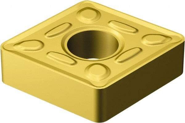 Sandvik Coromant - CNMG643 HM Grade 2025 Carbide Turning Insert - TiCN/AI2O3/TiN Finish, 80° Diamond, 3/4" Inscr Circle, 1/4" Thick, 3/64" Corner Radius - Apex Tool & Supply