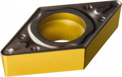 Sandvik Coromant - DCMT32.52 PR Grade 4305 Carbide Turning Insert - TiCN/Al2O3/TiN Finish, 55° Diamond, 3/8" Inscr Circle, 5/32" Thick, 1/32" Corner Radius - Apex Tool & Supply
