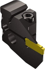 Sandvik Coromant - N123G2-0300-GM Insert, 14mm Head Length, 3mm Min Groove Width, Modular Grooving Blade Holder Head - Left Hand Cut, System Size 40, Through Coolant, Series CoroCut 1-2 - Apex Tool & Supply