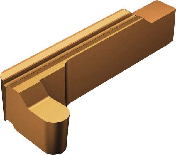 Sandvik Coromant - 06LG123.. RS 2mm Cutting Width Carbide Grooving Insert - 4.01mm Max Depth of Cut, Left Hand, 1mm Corner Radius, TiAlN/AlCr2O3 Finish - Apex Tool & Supply
