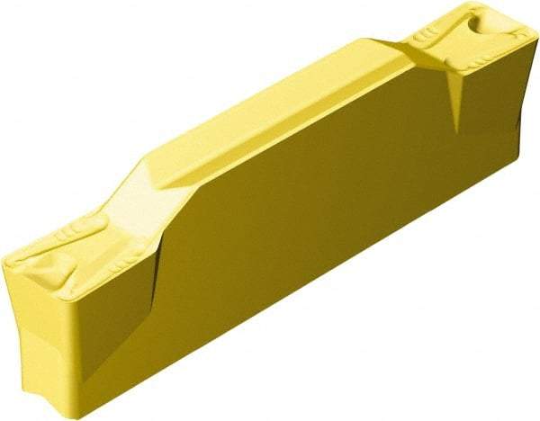 Sandvik Coromant - KN123 TM Grade 2135, 6mm Cutting Width Carbide Grooving Insert - 0.9055" Max Depth of Cut, Neutral, 0.8mm Corner Radius, TiCN/Al2O3/TiN Finish - Apex Tool & Supply
