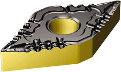 Sandvik Coromant - DNMG433 PF Grade 1515 Carbide Turning Insert - TiCN/AI2O3/TiN Finish, 55° Diamond, 1/2" Inscr Circle, 3/16" Thick, 3/64" Corner Radius - Apex Tool & Supply