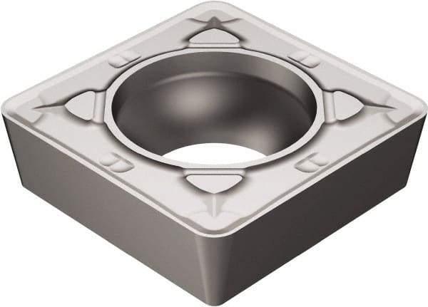 Sandvik Coromant - SCMT432 KR Grade H13A Carbide Turning Insert - Uncoated, 90° Square, 1/2" Inscr Circle, 3/16" Thick, 1/32" Corner Radius - Apex Tool & Supply