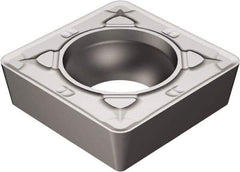 Sandvik Coromant - SCMT432 KR Grade H13A Carbide Turning Insert - Uncoated, 90° Square, 1/2" Inscr Circle, 3/16" Thick, 1/32" Corner Radius - Apex Tool & Supply