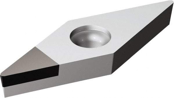Sandvik Coromant - VCMW331 FP Grade CD10 Carbide Turning Insert - Uncoated, 35° Diamond, 3/8" Inscr Circle, 3/16" Thick, 1/64" Corner Radius - Apex Tool & Supply