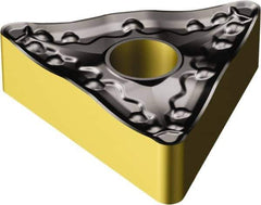 Sandvik Coromant - TNMM333 PR Grade 4335 Carbide Turning Insert - TiCN/AI2O3/TiN Finish, 60° Triangle, 3/8" Inscr Circle, 3/16" Thick, 3/64" Corner Radius - Apex Tool & Supply