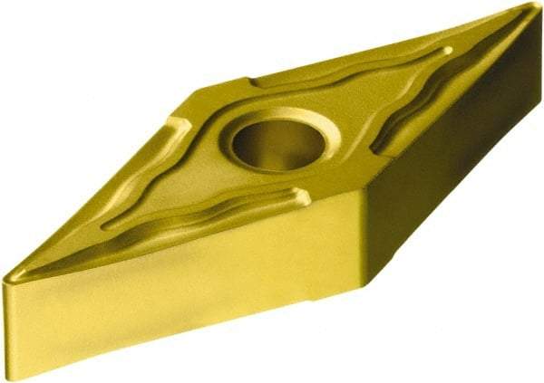 Sandvik Coromant - VNMG331 MF Grade 235 Carbide Turning Insert - TiCN/TiN Finish, 35° Diamond, 3/8" Inscr Circle, 3/16" Thick, 1/64" Corner Radius - Apex Tool & Supply