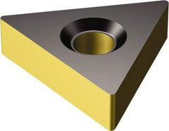 Sandvik Coromant - TNMA331 KR Grade 3225 Carbide Turning Insert - TiCN/AI2O3/TiN Finish, 60° Triangle, 3/8" Inscr Circle, 3/16" Thick, 1/64" Corner Radius - Apex Tool & Supply