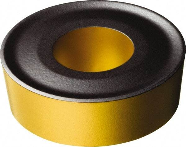 Sandvik Coromant - RCMX320900 0 Grade 4335 Carbide Turning Insert - TiCN/AI2O3/TiN Finish, Round, 32mm Inscr Circle, 3/8" Thick - Apex Tool & Supply