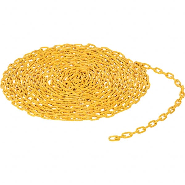 Vestil - Barrier Rope & Chain Type: Bollard; Chain Color: Yellow - Apex Tool & Supply