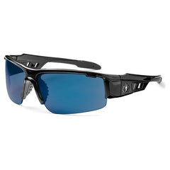 DAGR Blue Mirror Lens Black Safety Glasses - Apex Tool & Supply
