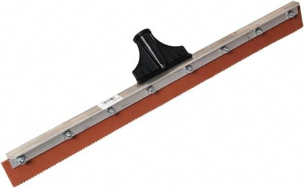 SEYMOUR-MIDWEST - 24-3/8" Rubber Blade Floor Squeegee - Threaded End, Single Edge, Aluminum Holder - Apex Tool & Supply