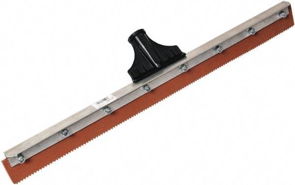 SEYMOUR-MIDWEST - 23-15/16" Rubber Blade Floor Squeegee - Threaded End, Single Edge, Aluminum Holder - Apex Tool & Supply