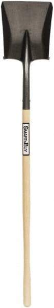 SEYMOUR-MIDWEST - 11-1/2" High x 8-3/4" Wide Square Steel Shovel - 42" Long Wood Straight Handle, Rolled - Apex Tool & Supply