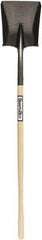 SEYMOUR-MIDWEST - 11-1/2" High x 8-3/4" Wide Square Steel Shovel - 42" Long Wood Straight Handle, Rolled - Apex Tool & Supply
