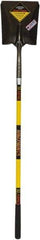 SEYMOUR-MIDWEST - 11-1/2" High x 9" Wide Square Steel Shovel - 48" Long Fiberglass Straight Handle, Front Turned - Apex Tool & Supply