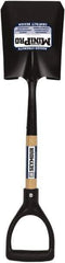 SEYMOUR-MIDWEST - 8" High x 6" Wide Square Steel Shovel - 27" Long Wood D-Grip Handle, Front Turned - Apex Tool & Supply