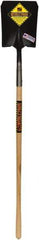 SEYMOUR-MIDWEST - 11-1/2" High x 9" Wide Square Steel Shovel - 48" Long Wood Straight Handle, Front Turned - Apex Tool & Supply