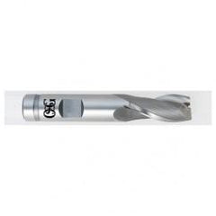 1/8 Dia. x 2-5/16 Overall Length 2-Flute Square End HSS-CO SE End Mill-Round Shank-Center Cutting-TiN - Apex Tool & Supply