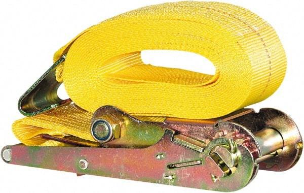 Buyers Products - 27' Long x 3" Wide, 15,000 Lb Basket Capacity, Nylon Web Sling - Yellow - Apex Tool & Supply
